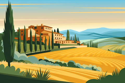Affiches Italie vintage, Toscane Venise et côte amalfitaine sur vos murs