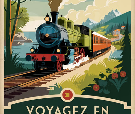 affiche vintage chemin de fer 2
