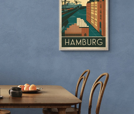 Affiche vintage Hambourg