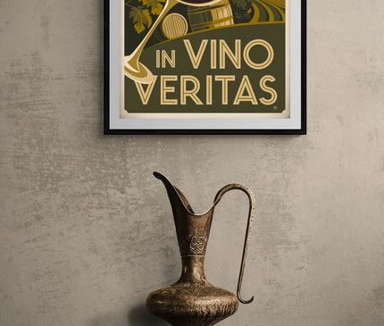 Affiche dégustation vin vintage