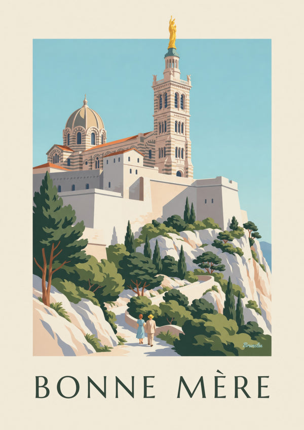 Affiche basilique Notre-Dame-de-la-Garde