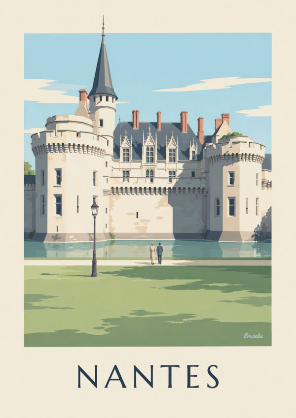 Affiche château des ducs de Bretagne à Nantes