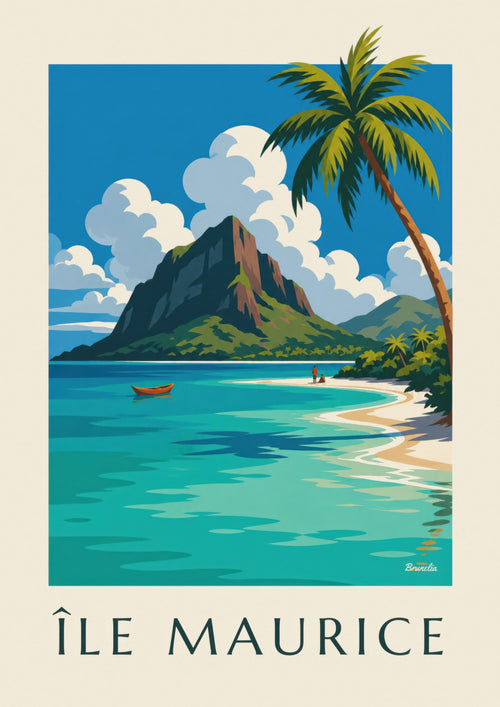 Affiche Le Morne Brabant et son lagon : l'affiche entière