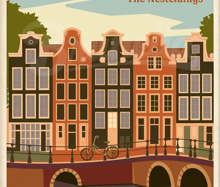 affiche vintage amsterdam