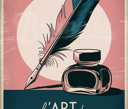 Affiche ambiance écriture rétro 1