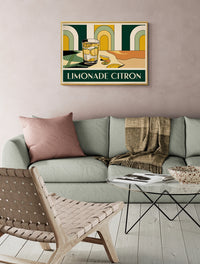 Affiche Limonade citron style Art Déco Publicitaire