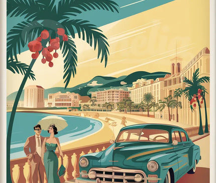 affiche cannes vintage
