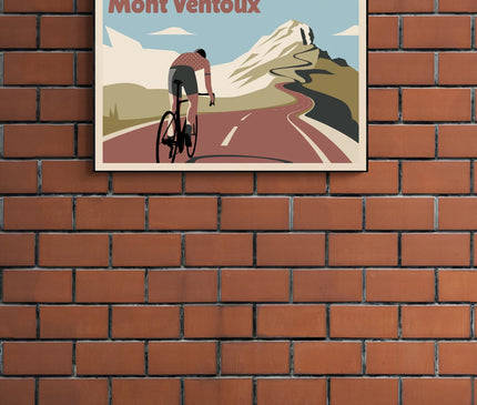 affiche vintage mont ventoux