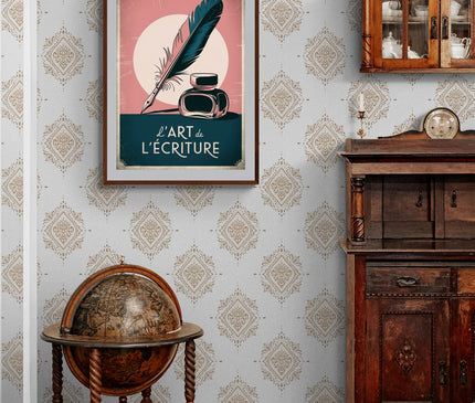 Affiche ambiance écriture rétro 1