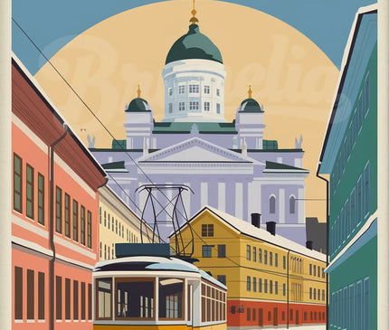 Affiche vintage Helsinki