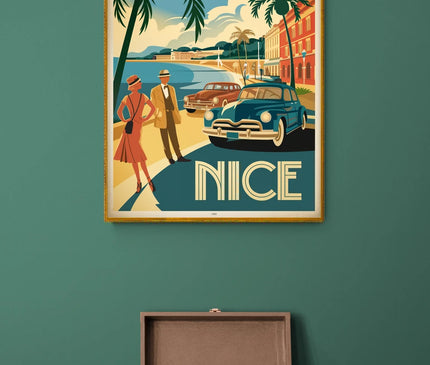 affiche nice vintage