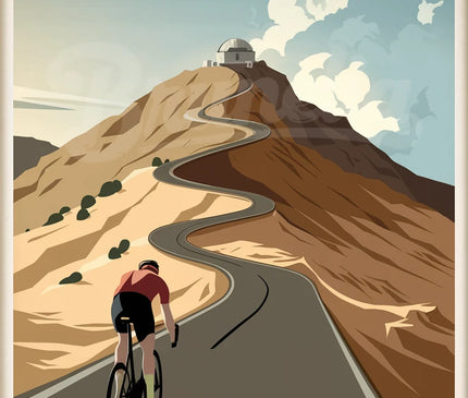 affiche vintage mont ventoux