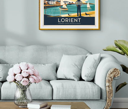 affiche vintage lorient