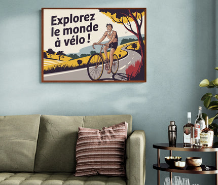 Affiche vintage cyclotourisme