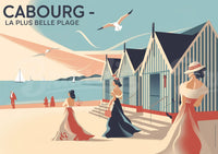 Affiche Cabourg années folles et élégance côtière