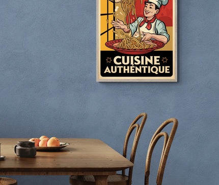 affiche de cuisine vintage