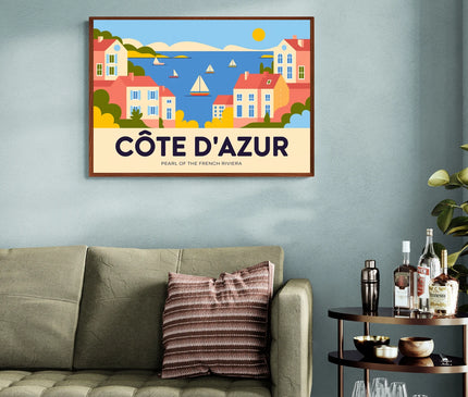 affiche voyage retro