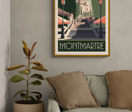 affiche montmartre vintage