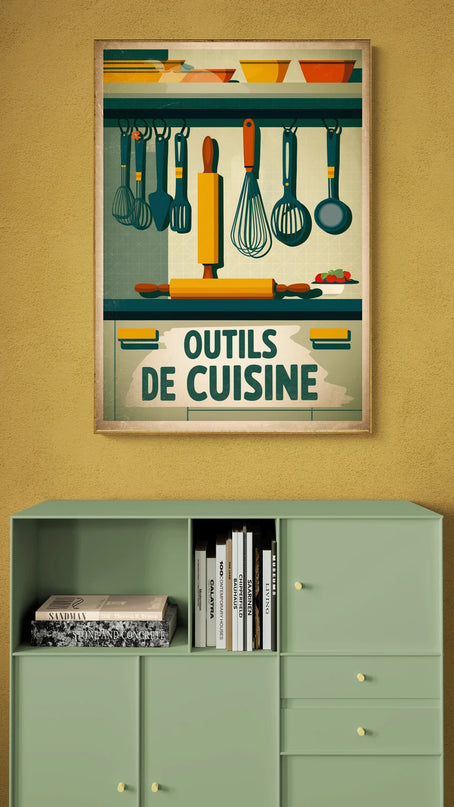 affiche vintage ustensiles de cuisine 1