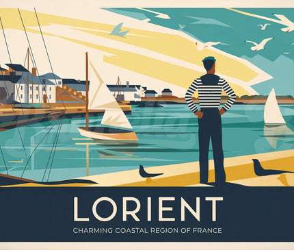 affiche vintage lorient