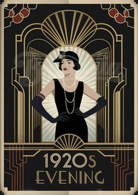 Poster Années 1920 - Femme Glamour
