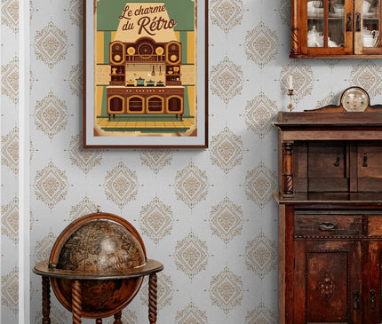 Affiche buffet cuisine rétro 1