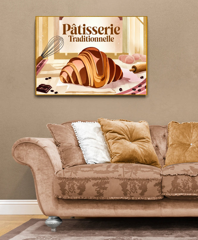 affiche vintage pâtisserie traditionnelle