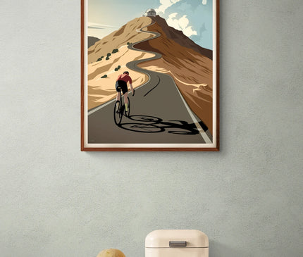 affiche vintage mont ventoux