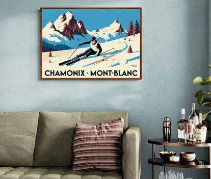 affiche de ski vintage