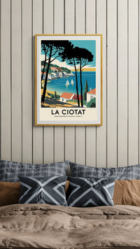 Affiche La Ciotat station balnéaire méditerranéenne