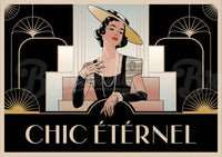 Affiche Art Déco Femme Élégante – Chic Éternel