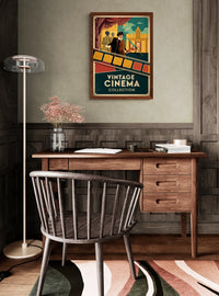 Affiche Projectionniste Cinéma Art Déco Années 1930