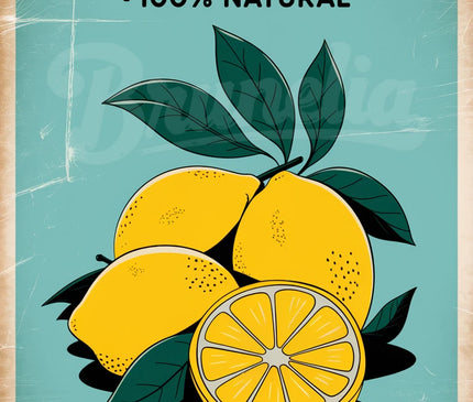 Affiche jus de citron vintage copie