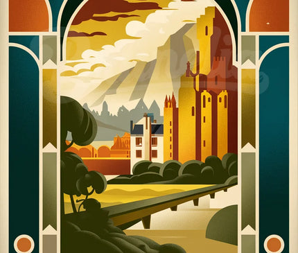 affiche vintage ecosse