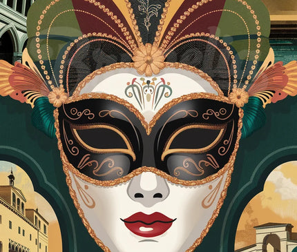 Affiche carnaval vintage Venise