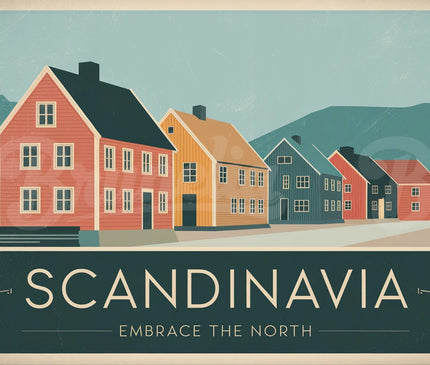 affiche vintage scandinave
