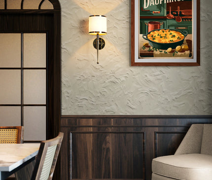 Affiche vintage gratin dauphinois