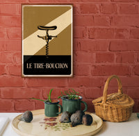 Affiche Tire-Bouchon Art Déco Publicitaire