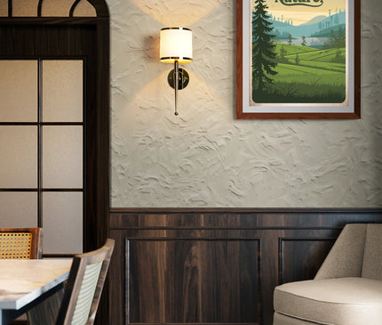 Affiche vintage paysage sauvage