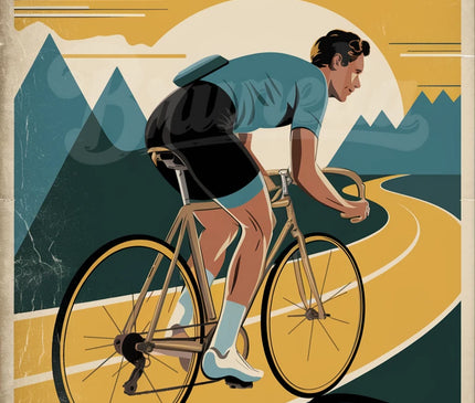 Affiche vintage cyclisme copie