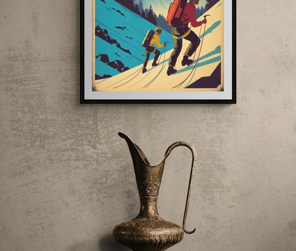 affiche alpinisme rétro