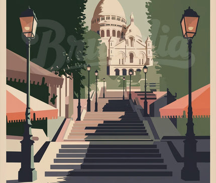 affiche montmartre vintage