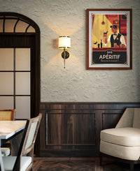 Affiche Bar Apéritif Barman Cocktail Art Déco