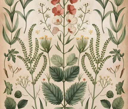 affiche vintage plante