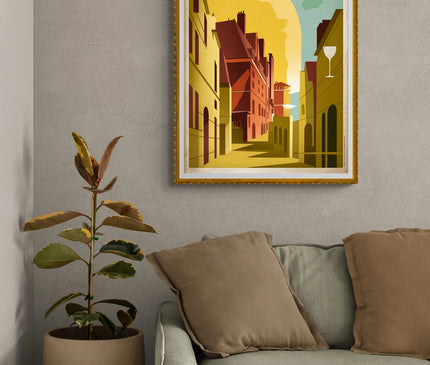 affiche vintage dijon