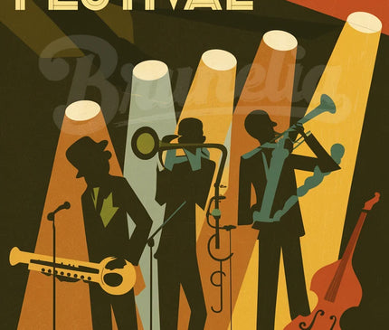 affiche jazz vintage