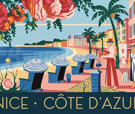 affiche vintage nice