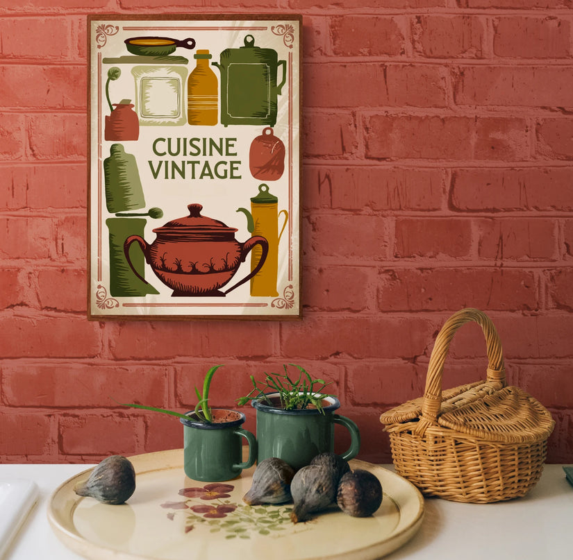 affiche cuisine familiale rétro 1