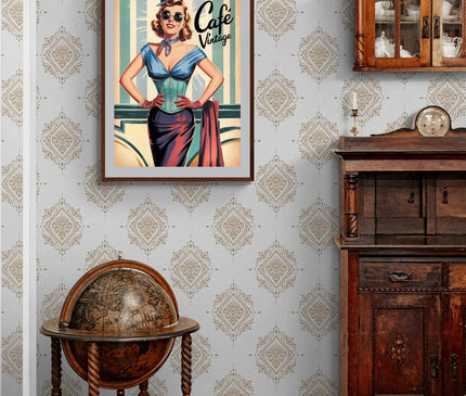 Affiche illustration pin-up