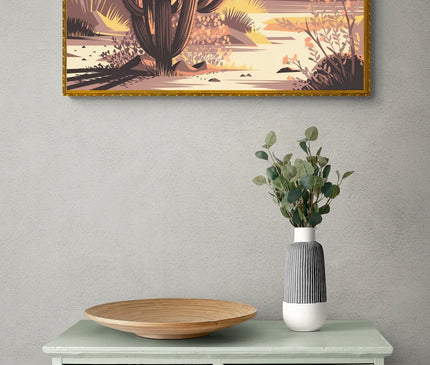 affiche vintage cactus